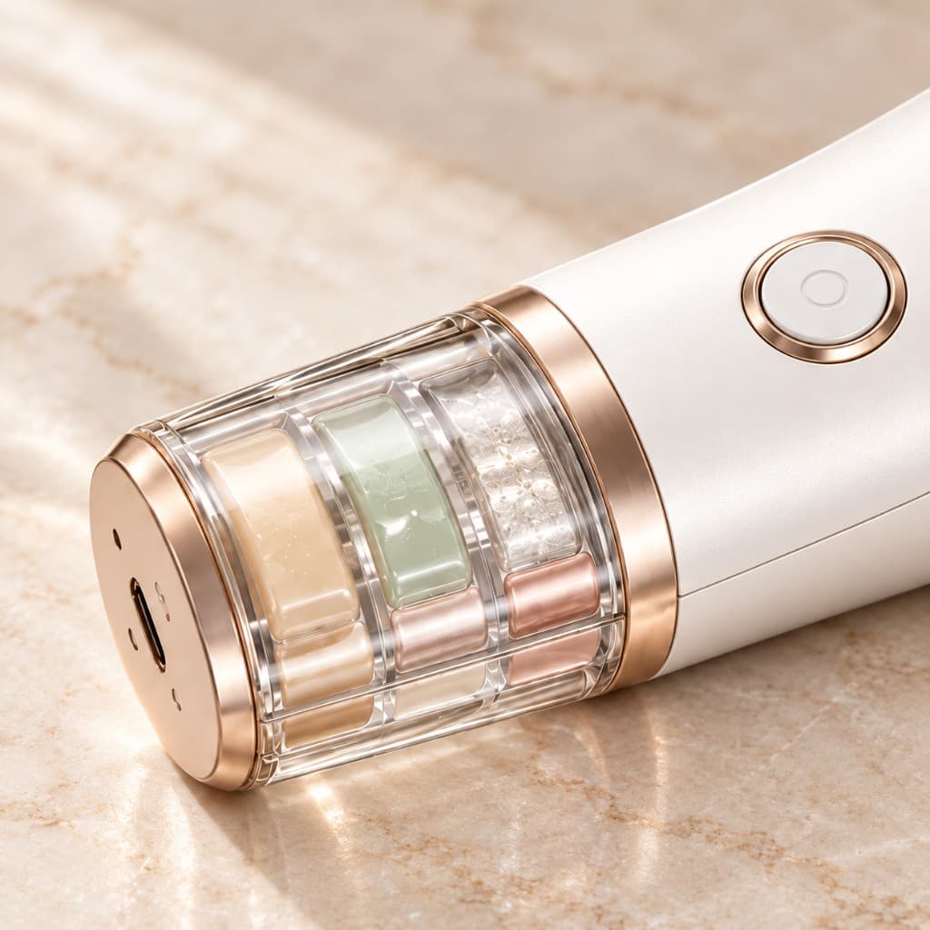 Close-up of the Dermis Spectra serum cartridge